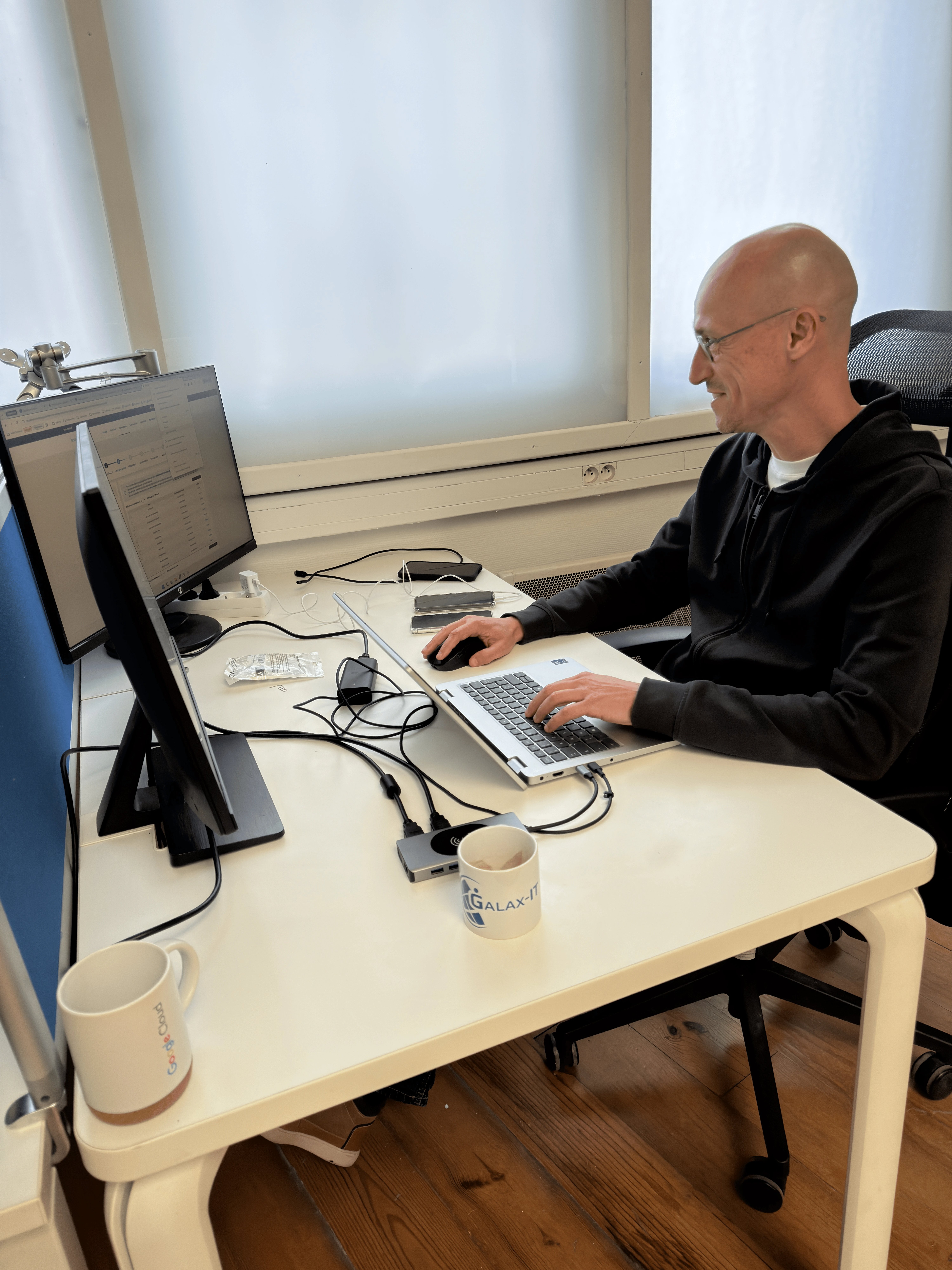 Technicien Galax-IT en intervention